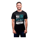 Camiseta Masculina Carro Antigo Kombi Clipper