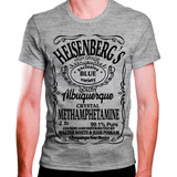 Camiseta Masculina Cinza Heisenberg Whisky.ai