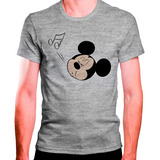 Camiseta Masculina Cza Mickey Assoviando Musica