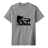 Camiseta Masculina De Rock In Roll Guitarra
