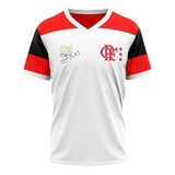 Camiseta Masculina Flamengo Zico Retro Mengão Time Futebol