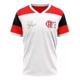 Camiseta Masculina Flamengo Zico Retro Mengão Time Futebol