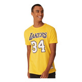 Camiseta Masculina Mitchell & Ness Lakers