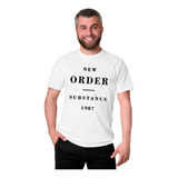Camiseta Masculina New Order Substance Música Eletrônica