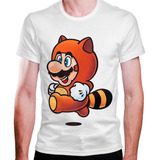 Camiseta Masculina Nintendo Super Mario Tanooki