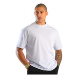 Camiseta Masculina Oversized Gola Alta Basica Streetwear