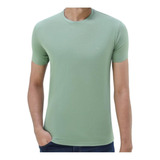 Camiseta Masculina Slim Fit Básica Algodão