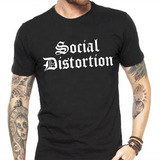 Camiseta Masculina Social Distortion - 100%