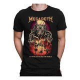 Camiseta Megadeth Camisa Banda Rock Metal Show Brasil M25