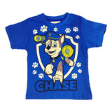 Camiseta Menino Patrulha Canina Chase Manga