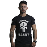 Camiseta Militar Masculina Us Navy Seal Punisher Justiceiro