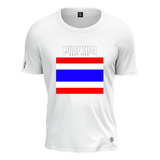 Camiseta Muay Thai Bandeira Thailandia Shap Life Plus Size