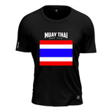 Camiseta Muay Thai Bandeira Thailandia Shap