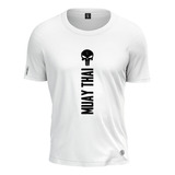 Camiseta Muay Thai Caveira Skull Blue Lutador