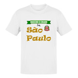 Camiseta Nascido Criado São Paulo Cidade Masculina