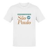 Camiseta Nascido E Criado Em São Paulo Sp Italico Masculina