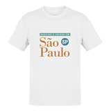 Camiseta Nascido E Criado Em São Paulo Sp Masculina