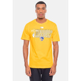Camiseta Nba Hand On Ball Golden State Warriors Amarela Cadm