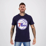 Camiseta Nba Philadelphia 76ers Marinho Escudo