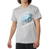 Camiseta New Balance Heathertech Estampada Masculina