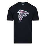 Camiseta New Era Atlanta Falcons Logo Time Nfl Preto