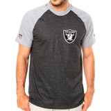 Camiseta New Era Blazon Las Vegas Raiders - Chumbo