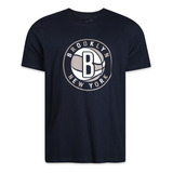 Camiseta New Era Brooklyn Nets Nba Regular Core Preto