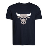 Camiseta New Era Chicago Bulls Nba Regular Core Preto