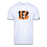 Camiseta New Era Cincinnati Bengals Logo Time Nfl Branco
