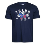 Camiseta New Era Culture Nba Philadelphia 76ers Nfl Marinho