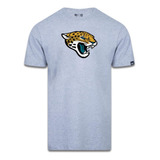 Camiseta New Era Jacksonville Jaguars Logo Time Nfl Cinza