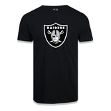 Camiseta New Era Las Vegas Raiders Logo Time Nfl Preto