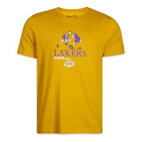 Camiseta New Era Los Angeles Lakers Freestyle Amarelo