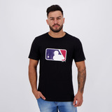 Camiseta New Era Mlb Essentials Logo Preta