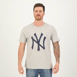 Camiseta New Era Mlb New York Yankees Essentials Cinza