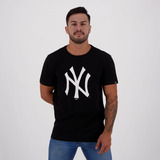 Camiseta New Era Mlb New York Yankees Essentials Preta