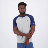 Camiseta New Era Mlb New York Yankees Raglan Cinza E Marinho