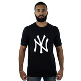 Camiseta New Era Mlb Ny Yankees Big Logo Preta Original
