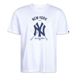 Camiseta New Era Mlb Ny Yankees Core Beisebol Branca