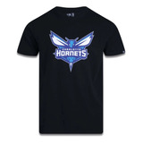 Camiseta New Era Nba Charlotte Hornets Masculino - Preto
