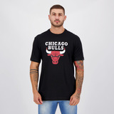 Camiseta New Era Nba Chicago Bulls Basic Preta