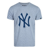 Camiseta New Era Ny Yankees Logo Original - Cinza