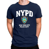 Camiseta New York Police Department Nypd Camisa Manga Curta