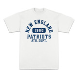 Camiseta Nfl New England Patriots Athletic Off White