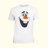Camiseta Olaf Infantil E Adulto Frozen