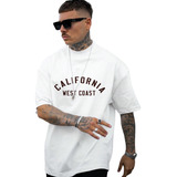 Camiseta Oversized Califórnia Costa Oeste Mens