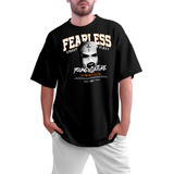 Camiseta Oversized Fearless Camisa Larga De