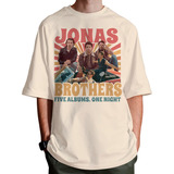 Camiseta Oversized Jonas Brothers Banda Teen