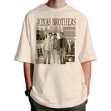 Camiseta Oversized Jonas Brothers Biografia The