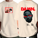 Camiseta Oversized Kendrick Lamar Damn Album Face Unissex